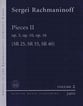 Pieces II Op. 3, Op. 10, Op. 16 piano sheet music cover